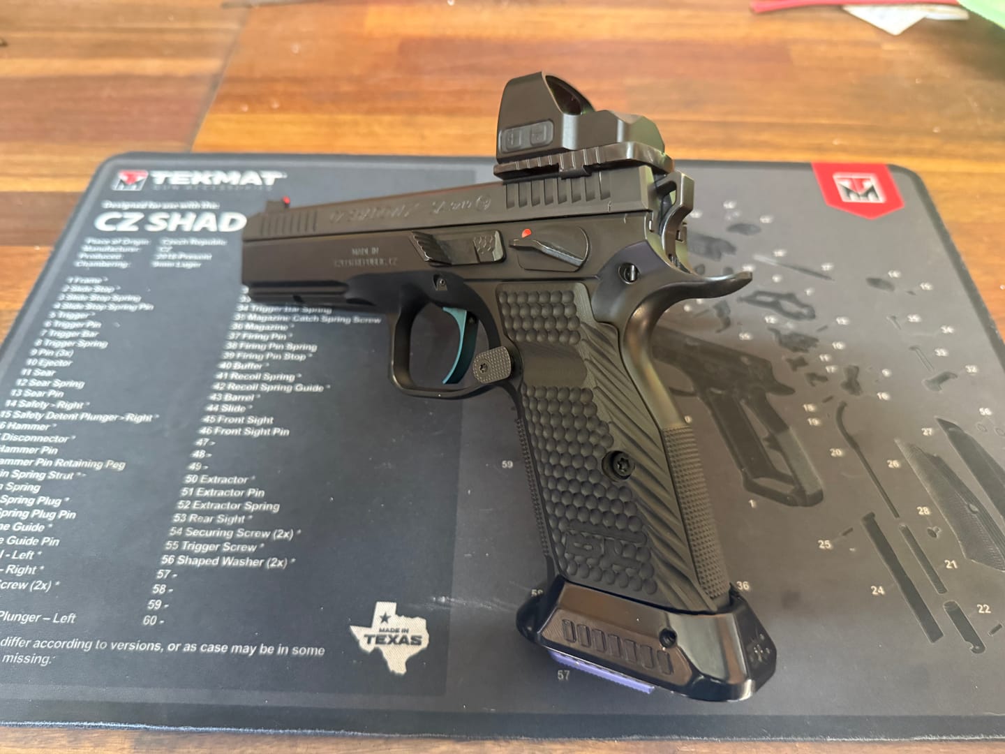 Customer photo review of CZ Shadow 2 | Dovetail Red Dot Optic Mount