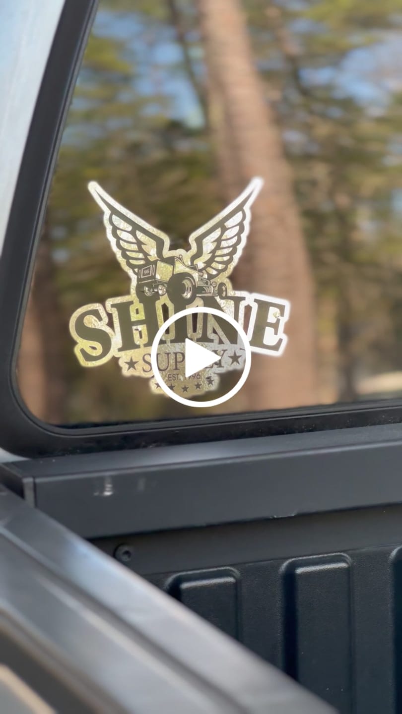 Customer video review of Shine Supply Decal - Chrome 6"