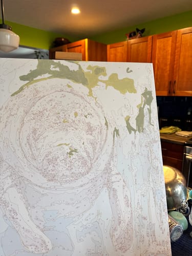 Customer photo review of Paint Your Pet by Numbers Featuring Custom Paint by Numbers Kit