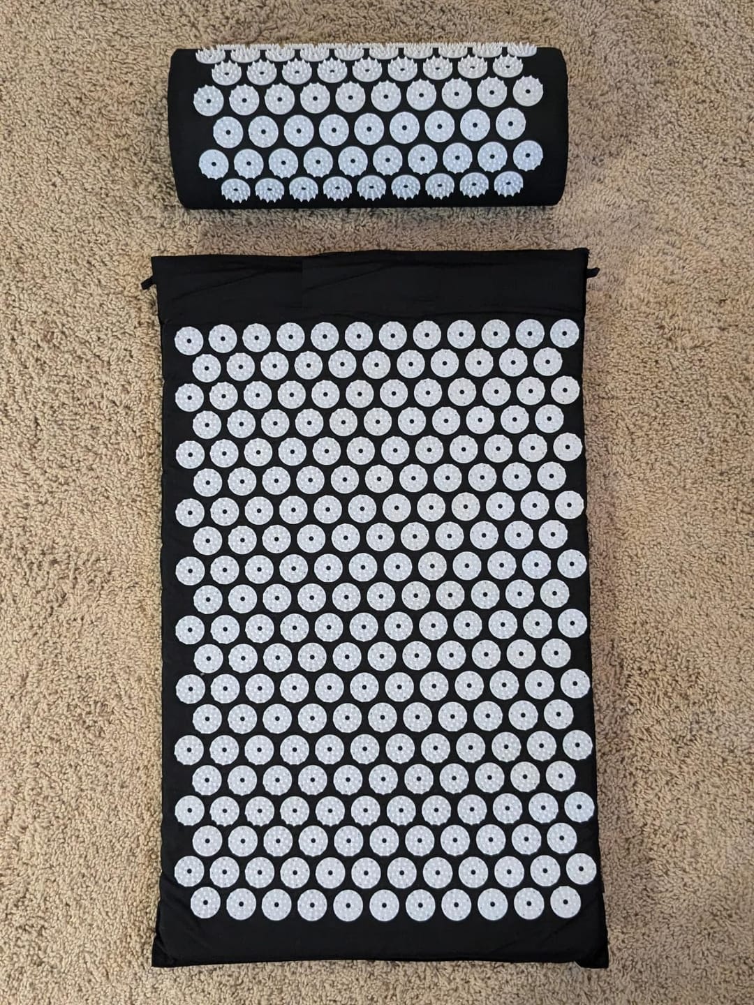 Customer photo review of Acupressure Mat & Pillow Set