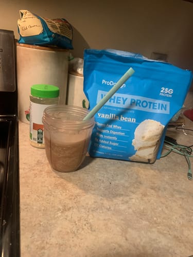 Customer photo review of Gourmet Whey Protein Powders Subscription 20% Saving