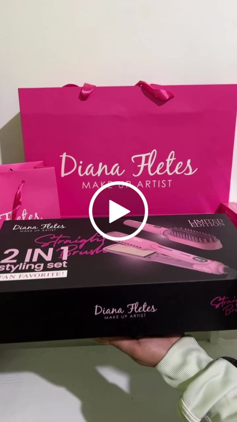 Customer video review of Set Plancha Profesional Infrarroja + Cepillo Alaciador Diana Fletes