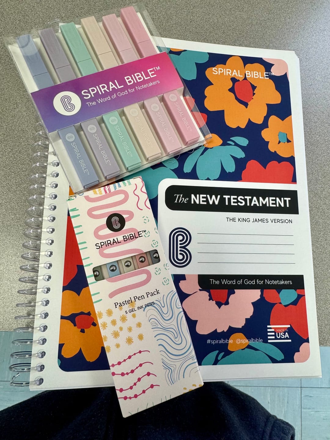 Customer photo review of Spiral Bible™ Highlighter Pack