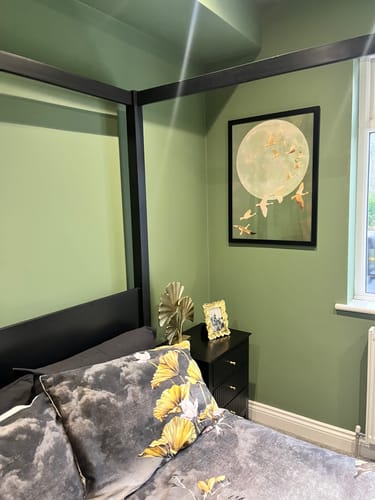 Customer photo review of Japanese Cranes Print