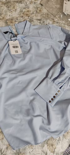 Customer photo review of İnci Düğmeli Jile Mavi