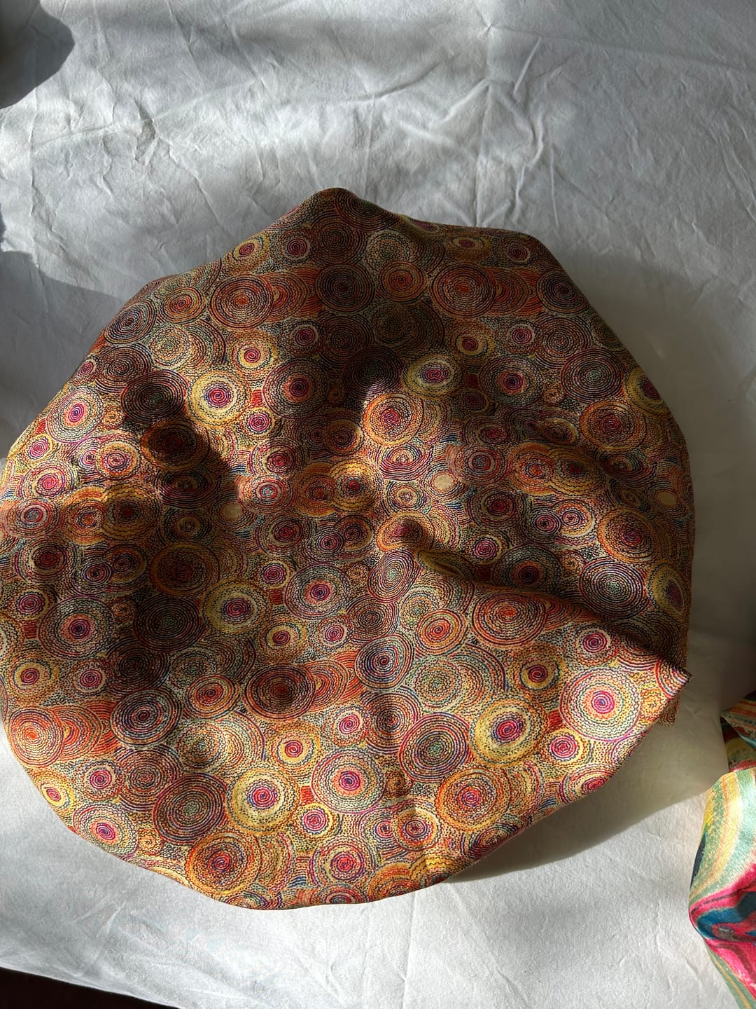 Customer photo review of Colourful Circles Bamboo Silkette Fabric