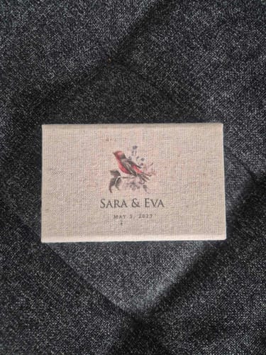 Customer photo review of Vintage fabric USB box