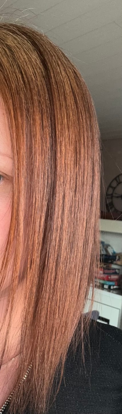 Customer photo review of Lissage Au Tanin Salvatore Blue Gold