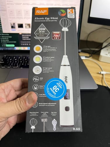 Customer photo review of Lot Imported 3-in-1 Rechargeable Egg Beater & Coffee Frother