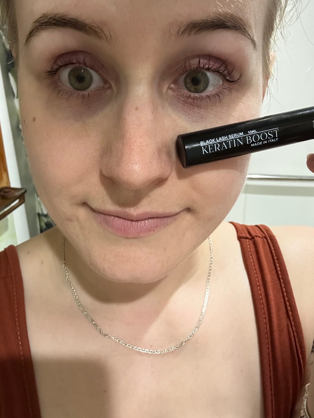 Customer photo review of Black Lash Serum