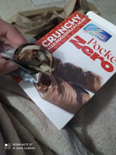 Customer photo review of Wafer croccante con crema nocciola Pocket ZERO
