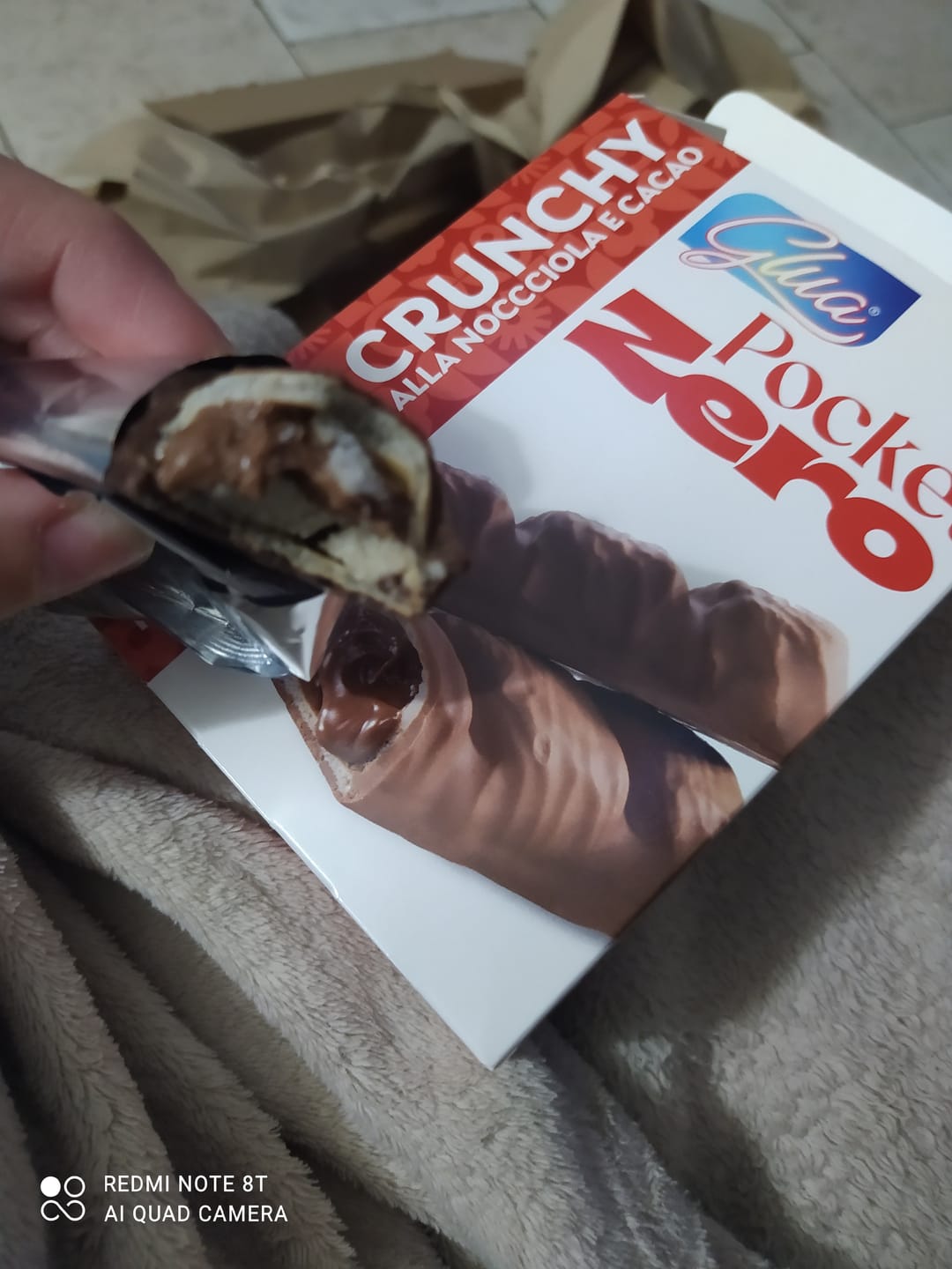 Customer photo review of Wafer croccante con crema nocciola Pocket ZERO