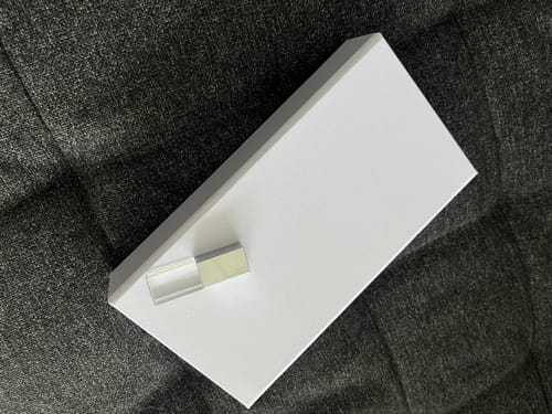 Customer photo review of 4x6 White fabric photo box