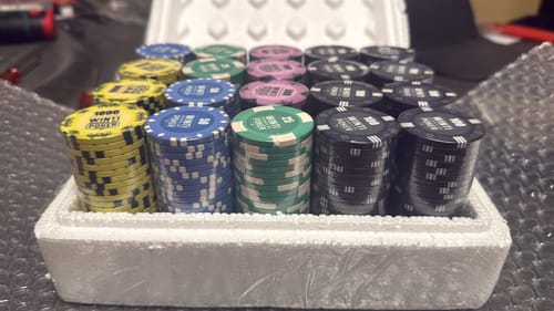 Customer photo review of Custom Poker Chips