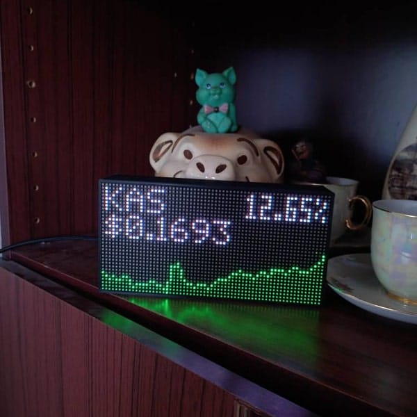 Customer photo review of Ticker Box Display
