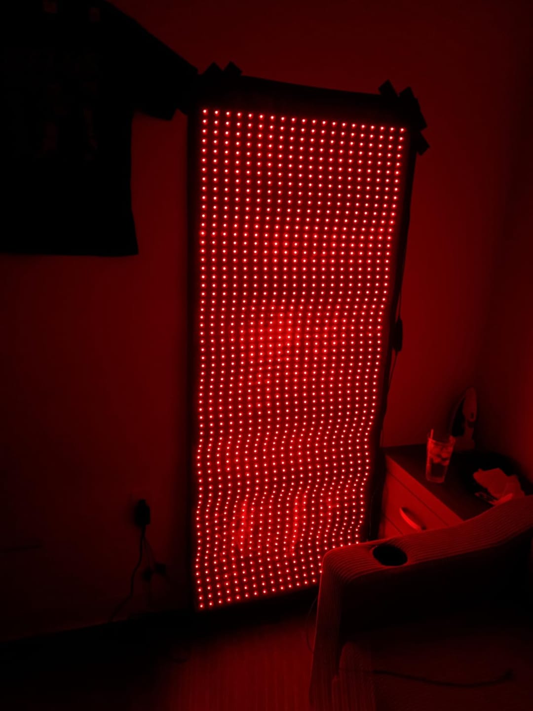 Customer photo review of Nicebeam Full Body Red Light Therapy Mat