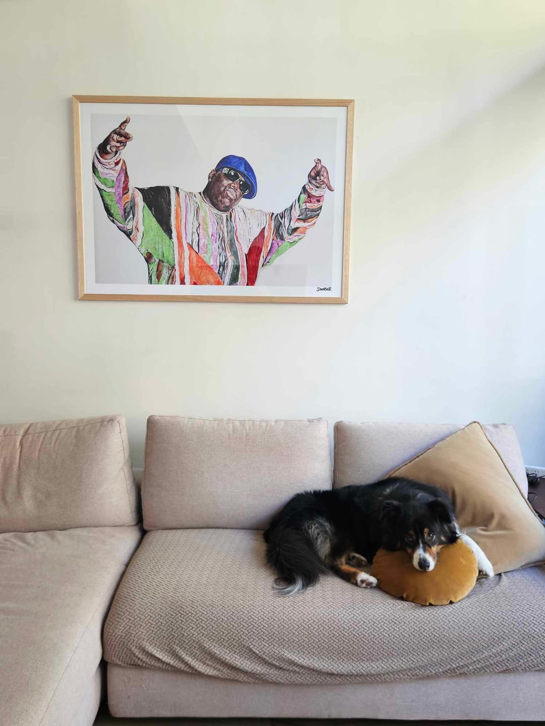 Customer photo review of Biggie 'WESTSIDE' Print