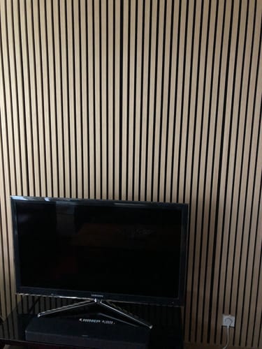 Customer photo review of Panneau acoustique en bois | Chêne Naturel | De première qualité