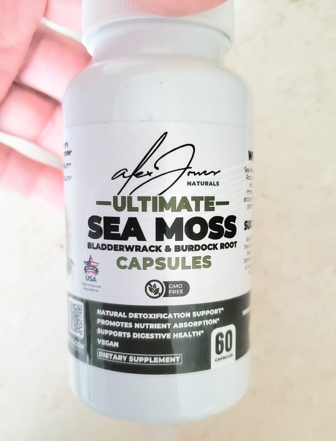 Customer photo review of Ultimate Seamoss Capsules With Bladderwrack & Burdock Root