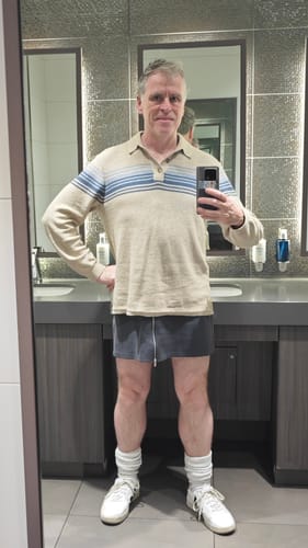 Customer photo review of Zipper Front Sleeveless V-Neck Skinny Dress