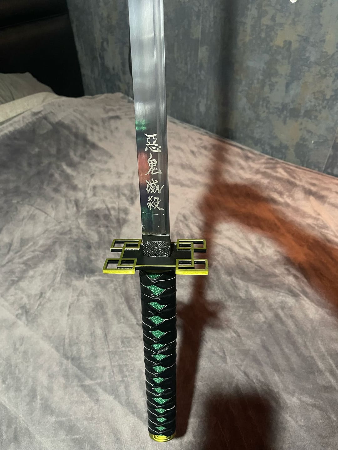 Customer photo review of Demon Slayer - Muichiro Tokito White Nichirin Display (Straight Blade) Katana