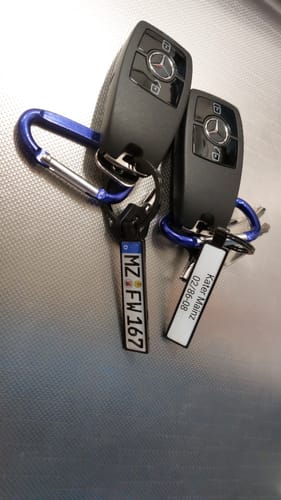 Customer photo review of Kennzeichen Schlüsselanhänger Mini Nummernschild Metall
