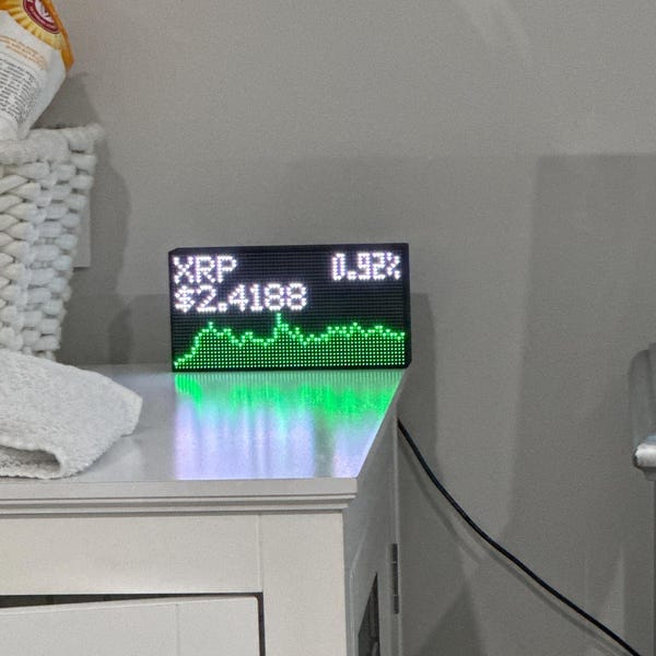 Customer photo review of Ticker Box Display
