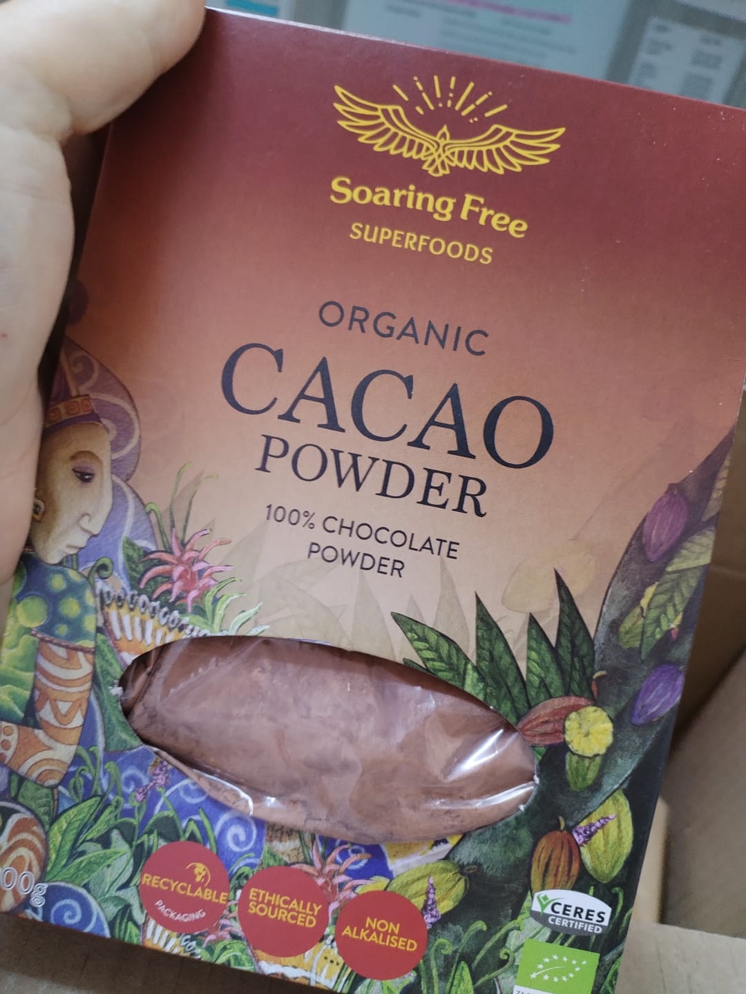 Customer photo review of Organic Cacao Powder