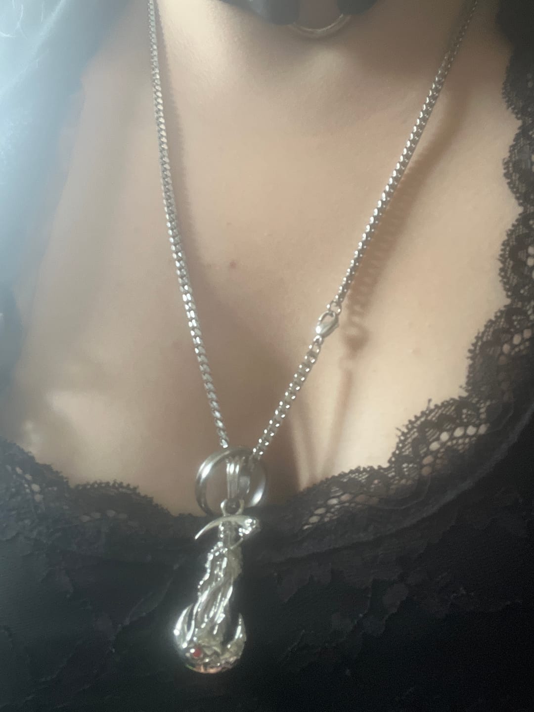 Customer photo review of UPGRADED SANTA MUERTE PENDANT