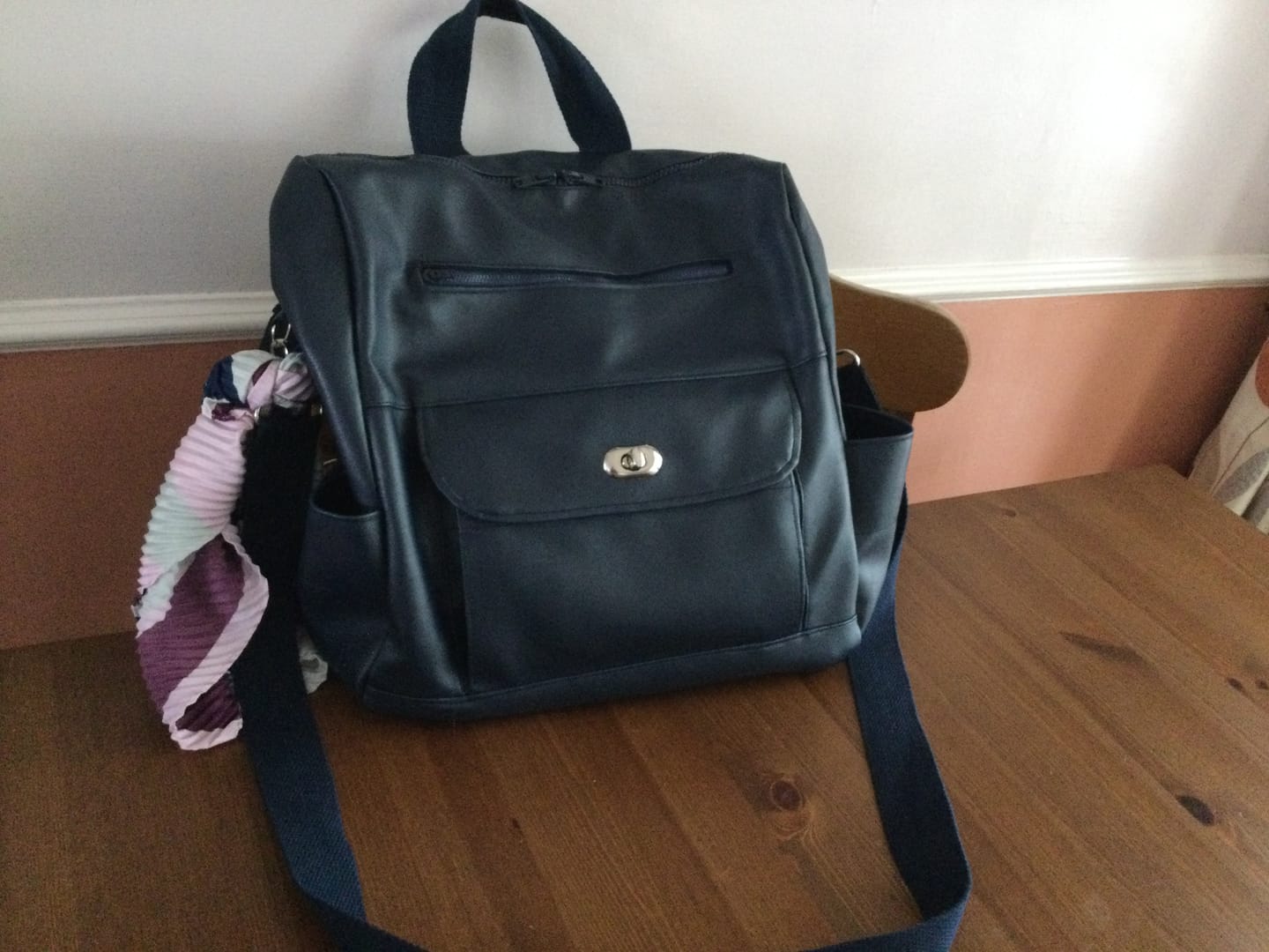 Customer photo review of Plain Faux Leather Fabric