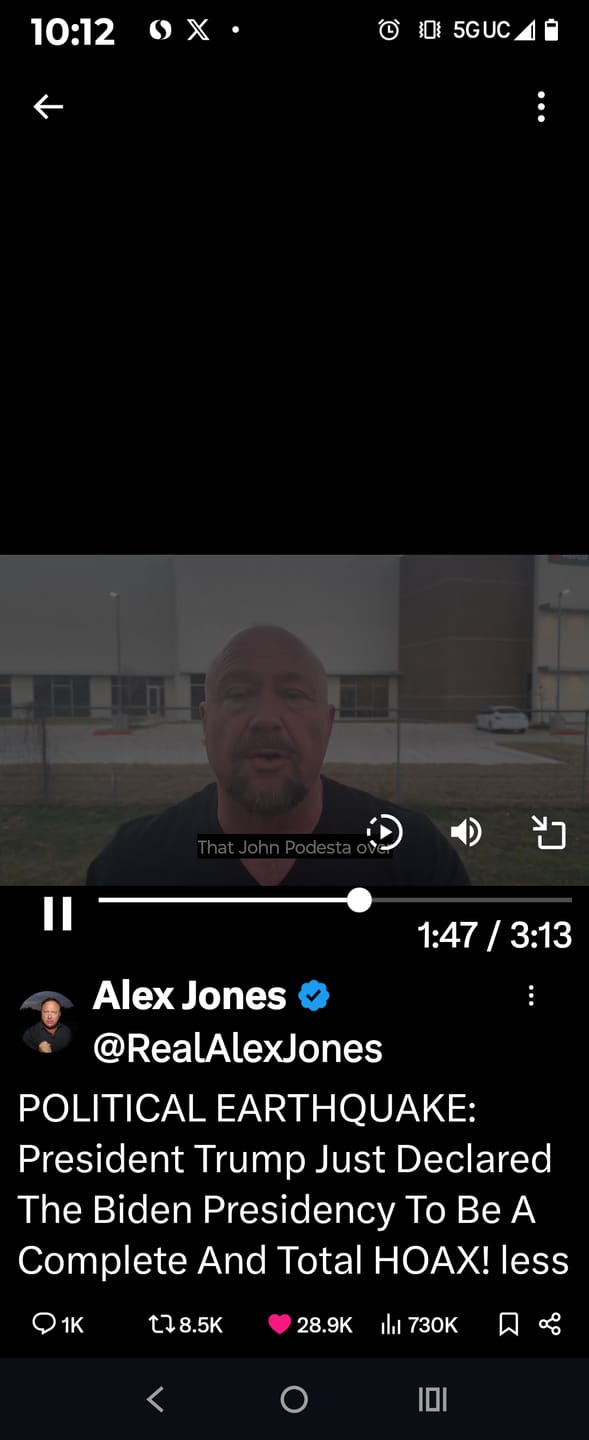 Customer photo review of Alex Jones VIP Club - #1 Way To Keep Alex On Air