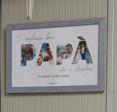 Customer photo review of Buona festa del papà - Poster personalizzato
