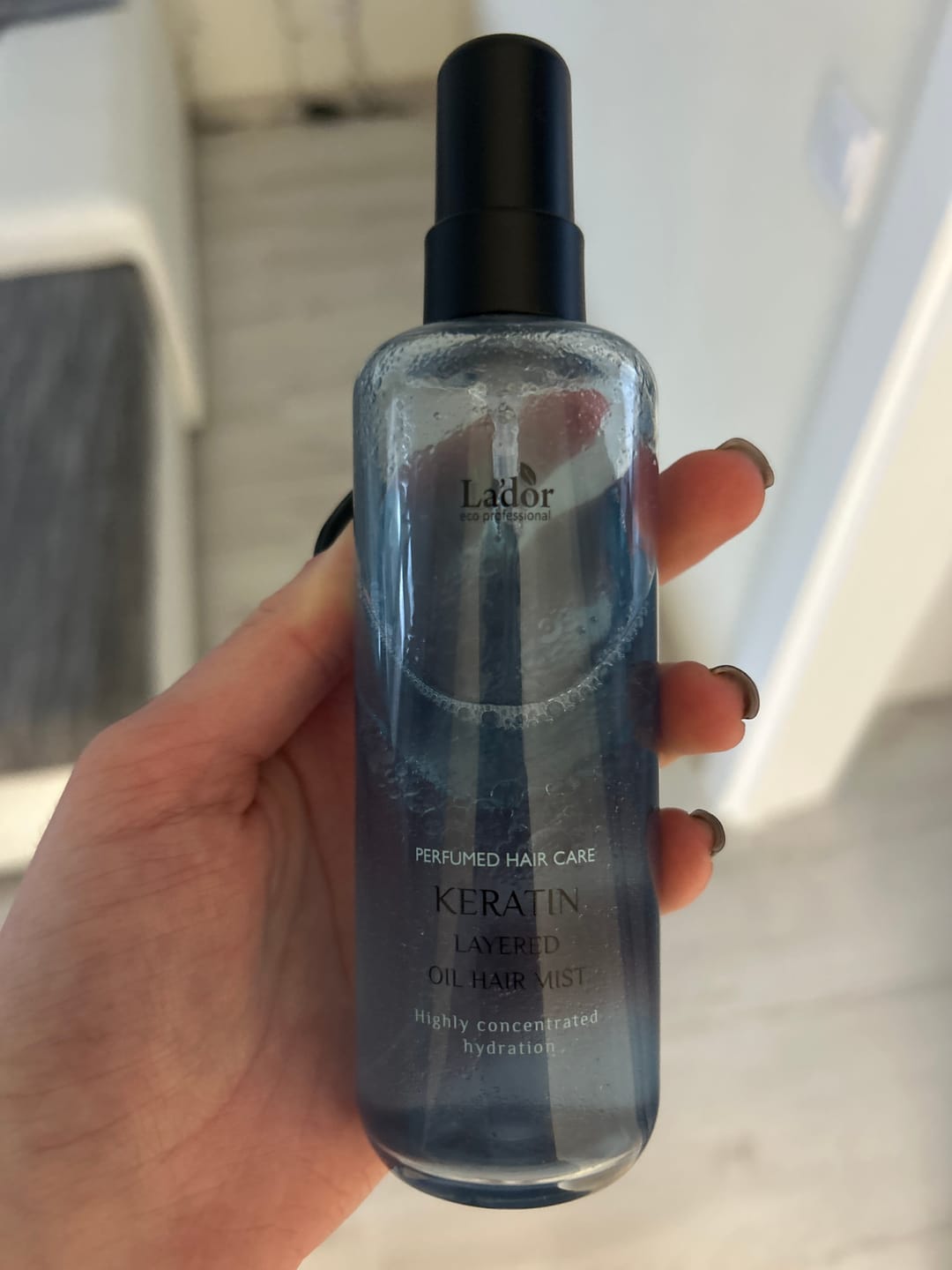 Customer photo review of Divu tekstūru keratīna sprejs Lador Keratin Layered Oil Hair Mist