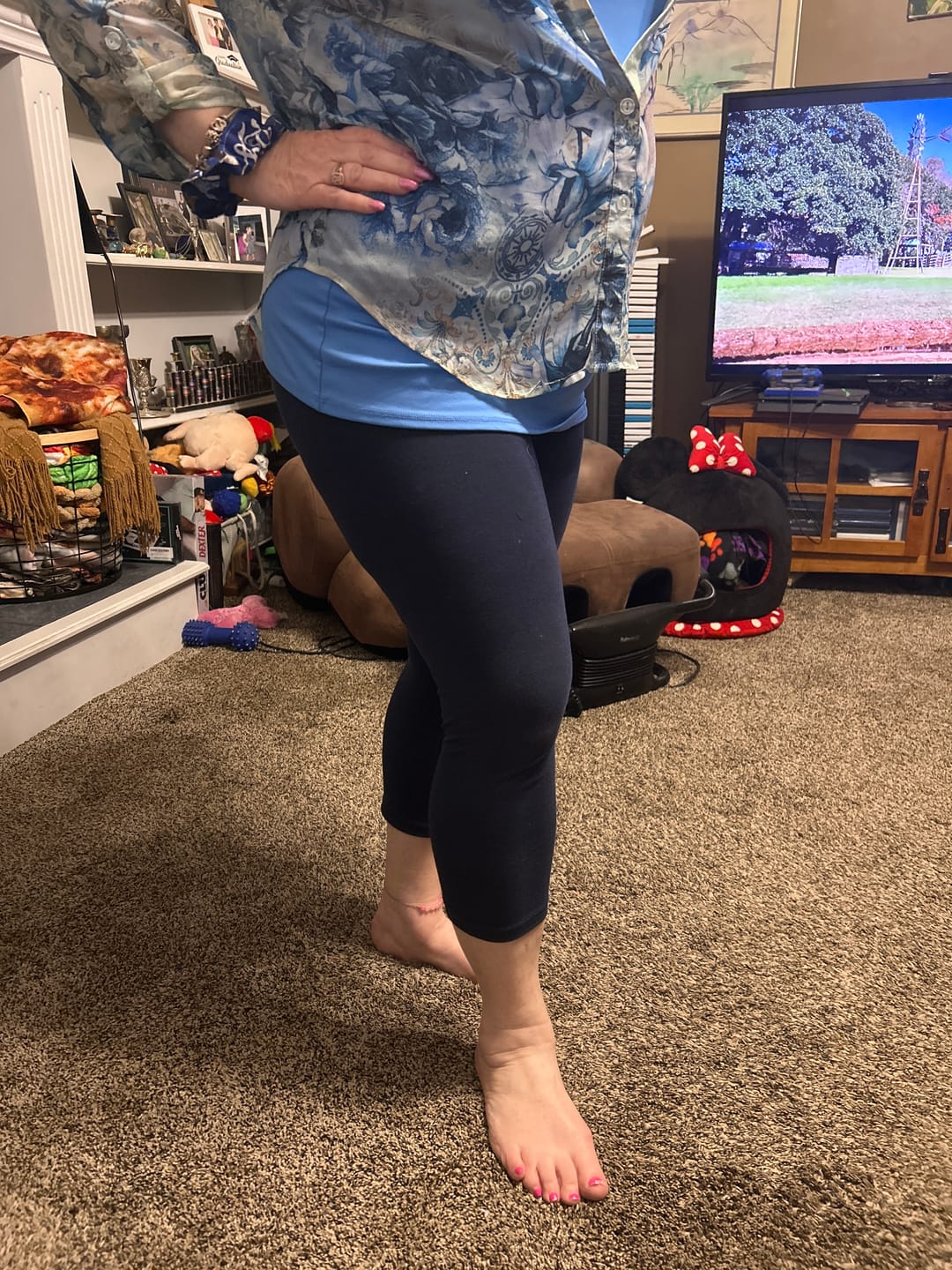Customer photo review of Women's Bamboo Viscose/Cotton Capri Style Leggings