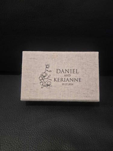 Customer photo review of Vintage fabric USB box