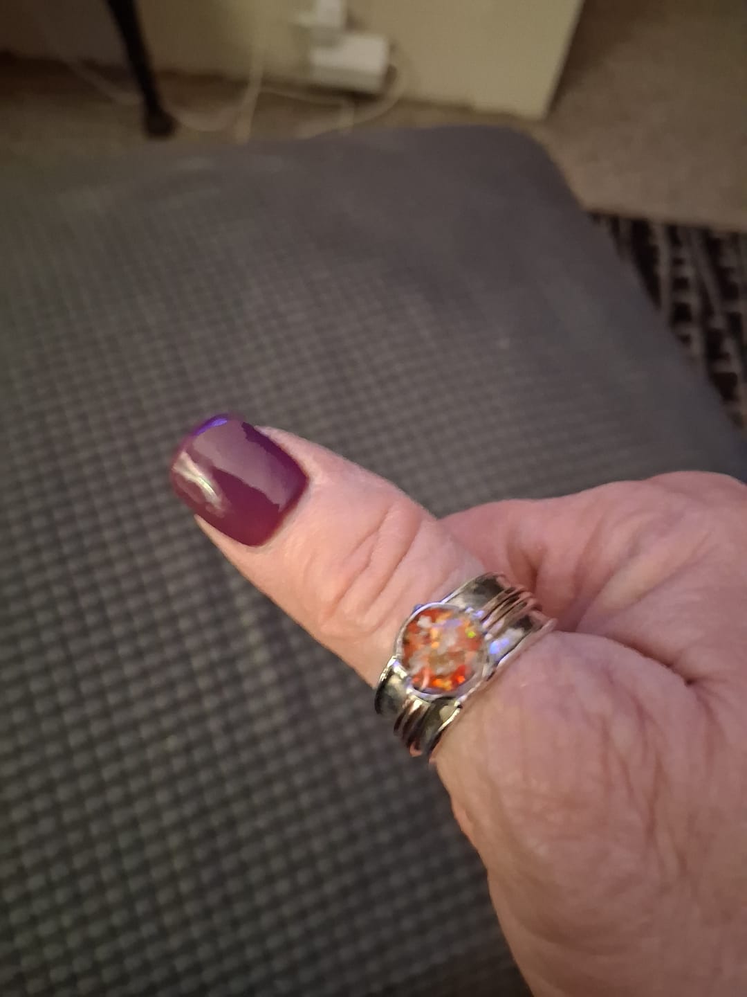 Customer photo review of Two Tone Spin Ring