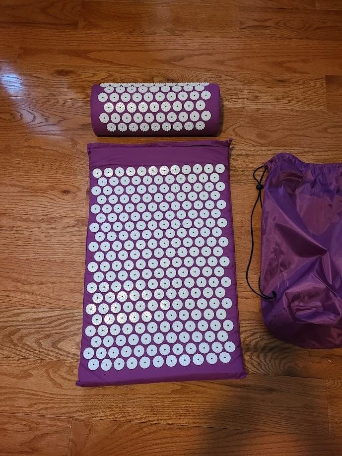 Customer photo review of Acupressure Mat & Pillow Set