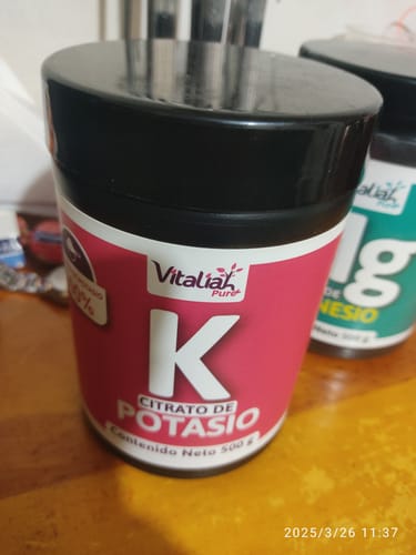 Customer photo review of CITRATO DE POTASIO PURO - 500g