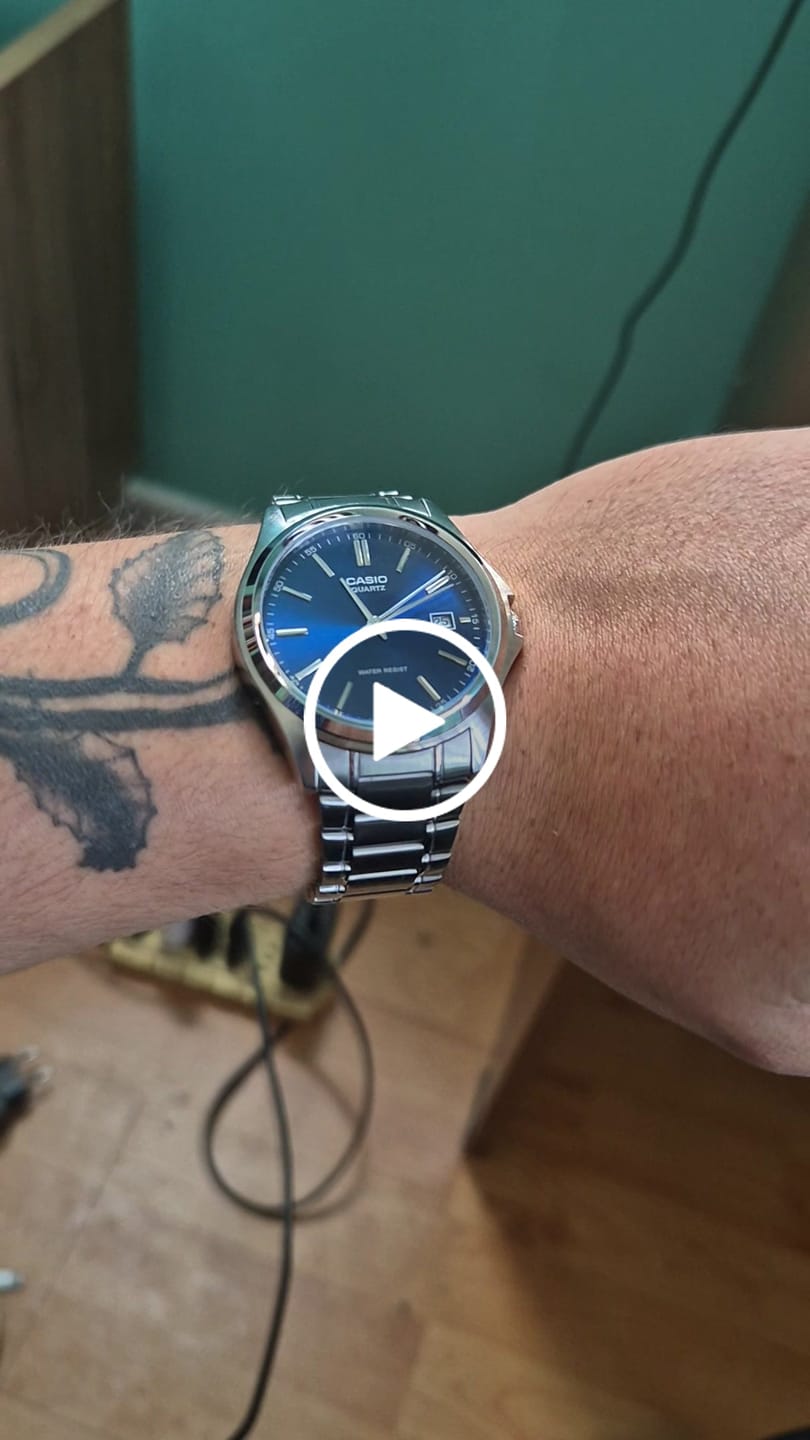 Customer video review of Reloj Casio Análogo MTP-1183A-2A Azul Acero Inoxidable