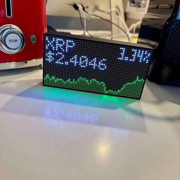 Customer photo review of Ticker Box Display