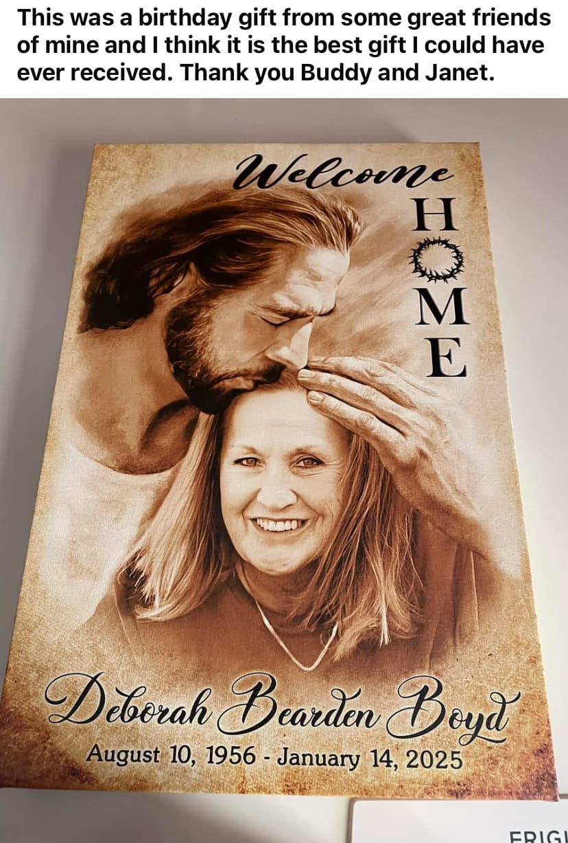 Customer photo review of Custom Canvas Prints, God Sympathy Gifts, Jesus Memorial Gift, Remembrance Gifts, Bereavement Gift, Welcome Home Jesus Canvas