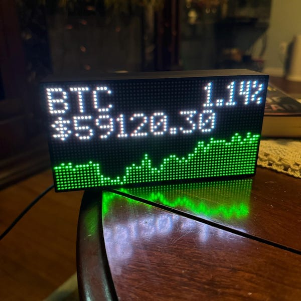 Customer photo review of Ticker Box Display