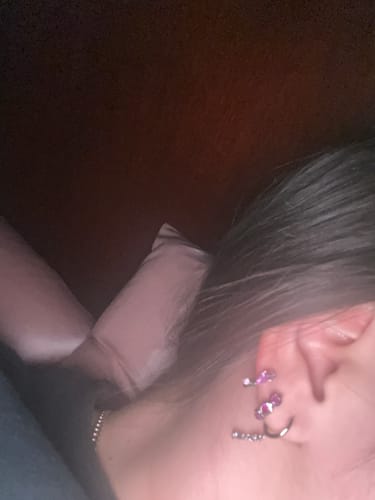 Customer photo review of Ethereal huggies silver/pink