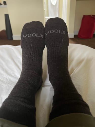 Customer photo review of Harbor Crew Sock Light Cushion - French Roast