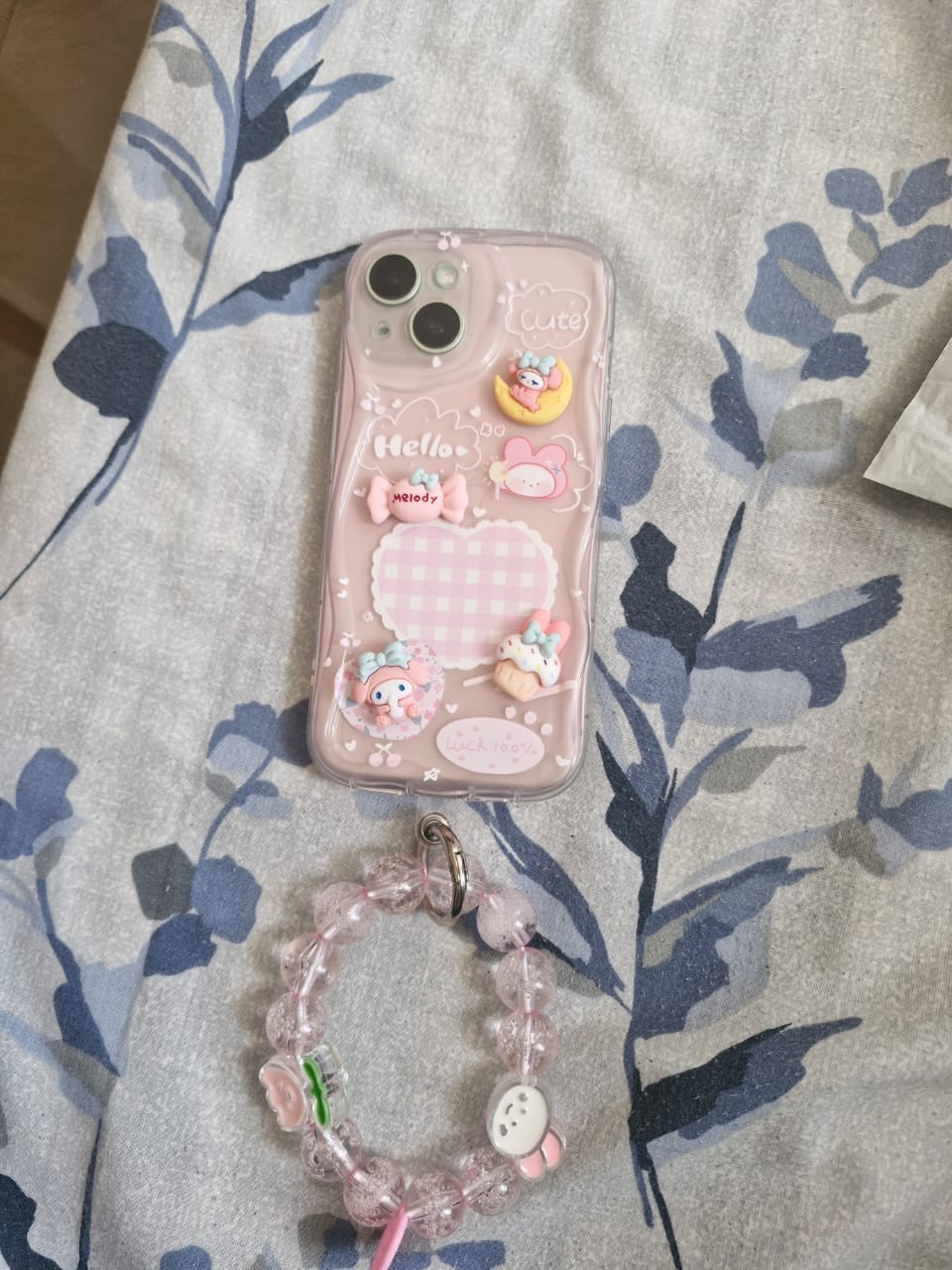 Customer photo review of 3D Cute Pink Case Wave Cartoon Melody Lanyard iPhone Soft Case
