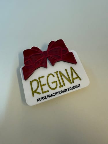 Customer photo review of Gift Box Name Badge