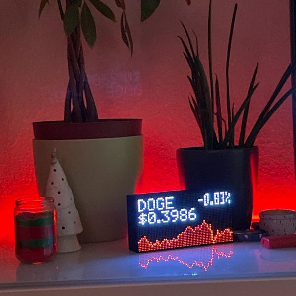 Customer photo review of Ticker Box Display
