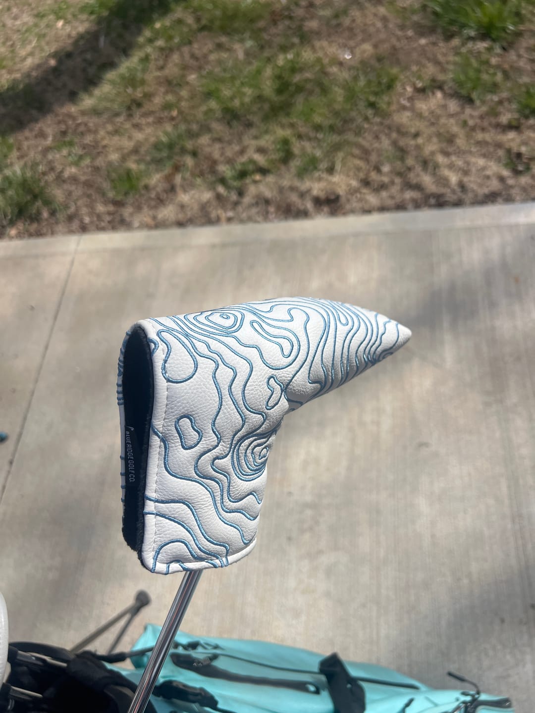 Customer photo review of Topographic Edition - Pure White / Embroidered Carolina Blue