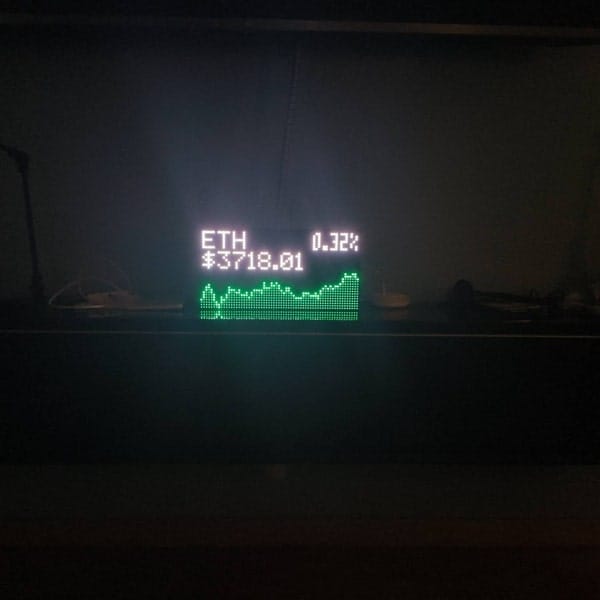 Customer photo review of Ticker Box Display