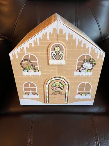 Customer photo review of Gingerbread Holiday Advent Calendar